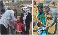 اجرای طرح پولیو در روستاهای سیاری تحت پوشش مرکز بهداشت پلدشت همزمان با طرح کشوری حذف فلج اطفال 