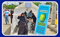 برپایی چادر و ایستگاه سلامت به مناسبت هفته سلامت